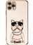 Apple iPhone 13 Pro Max Case Kılıf Kamera Korumalı Köpek Desenli Standlı Silikon Pembe 1
