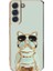 Samsung Galaxy S22 Plus 5g Case Kılıf Kamera Korumalı Köpek Desenli Standlı Silikon Yeşil 1