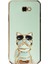 Galaxy J7 Prime Kılıf Kamera Korumalı Köpek Desenli Standlı Silikon Yeşil 1
