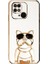 Xiaomi Redmi 10C Case Kılıf Kamera Korumalı Köpek Desenli Standlı Silikon Beyaz 1