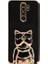 Xiaomi Redmi Note 8 Pro Case Kılıf Kamera Korumalı Köpek Desenli Standlı Silikon Siyah 1