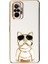 Xiaomi Redmi Note 10 Pro Max Case Kılıf Kamera Korumalı Köpek Desenli Standlı Silikon Beyaz 1