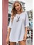 Kadın Oversize Beyaz Bugsbunny Tshirt 1