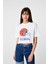 Kadın Florida Baskılı Oversize Beyaz T-Shirt 1