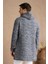 Erkek Gri Karışım Kapüşonlu Triko HIRKA-HRK7721R02S 4