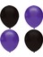 Siyah Mor Pastel Lateks Balon -50 Adet Balon Zinciri ve Pompası Hediye 1