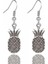Ananas Antik Gümüş Kaplama Küpe 1
