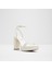 Lulu Sandalet Yüksek Topuklu Sandalet - Beyaz 4