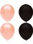 Siyah Pastel -Somon Makaron Balon Helyum Uyumlu-20 Adet 1