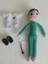 Önlüklü Doktor Bebek Amigurumi Organik Oyuncak 2