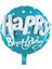 Helyuma Uyumlu 3 Boyutlu Görünümlü Folyo Balon Helyum ile Şişirebilen Happy Birthday Balon 23INÇ 1
