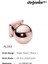 Doğanlar AL-243 Mobilya Kulp Tek Vidalı Düğme Süper Rose Bronz 2