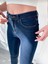 Siyah Yüksek Bel Dar Paça Skinny Power Likralı Kot Pantalon 1