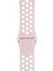 Apple Watch 42-44MM Silikon Kayış - Pembe/beyaz 1