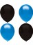 Siyah - Mavi Pastel Lateks Balon Helyum Uyumlu-80 Adet 1