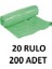 80X110 Jumbo Rulo Çöp Torbası 300GR 20Lİ Koli (Yeşil) 1