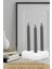 Şamdan Dekoratif Mumluk Beyaz Şamdan Set 3 Lü (Üçlü) Tealight ve Uzun Mum Uyumlu Kabak Model 4