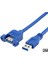 4799 USB 3.0 Panel Tipi Vida Girişli Dişi Erkek Uzatma Kablosu 2 Metre 1