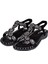 Taşlı Comfort Kadın Sandalet GJ-1501 Siyah 4