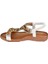 Taşlı Comfort Kadın Sandalet GJ-10011 Beyaz 3