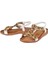 Taşlı Comfort Kadın Sandalet GJ-10011 Beyaz 4