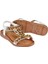 Taşlı Comfort Kadın Sandalet GJ-10011 Beyaz 5