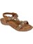 Taşlı Comfort Kadın Sandalet GJ-1501 Camel 1