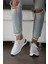 Henry Model Hakiki Deri Erkek Beyaz Sneaker 4