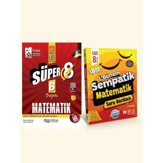 Nitelik Yayınları 8. Sınıf LGS Süper Matematik Soru Kitabı + Kitabı