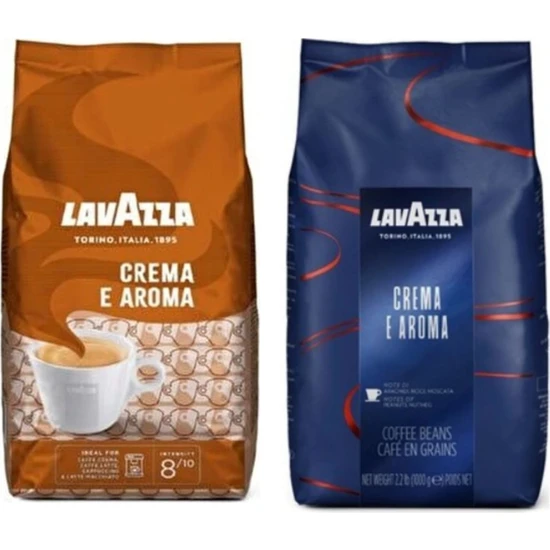 Lavazza Espresso Crema Çekirdek Aroma 1 kg  + Lavazza E Crema Aroma 1 kg