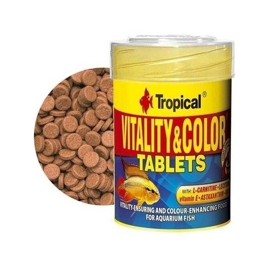 Tropical Vitality Color Fischfutter - Farbverstärkendes Flockenfutter 1 Liter