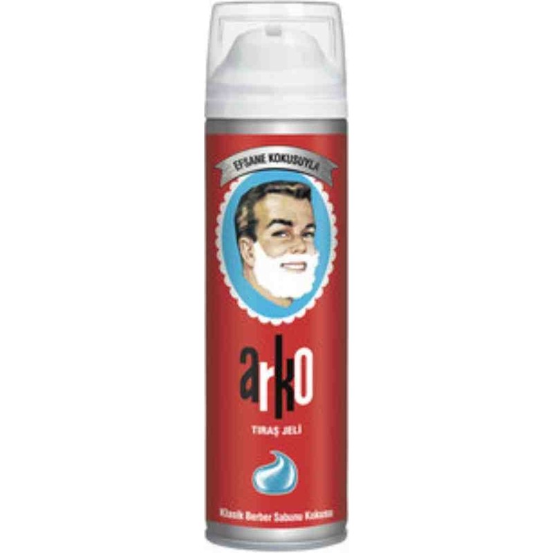 Arko Tıraş Jeli Klasik Berber Sabunu Kokusu ile 200 ml Yumuşak ve Pürüzsüz Tıraş Deneyimi
