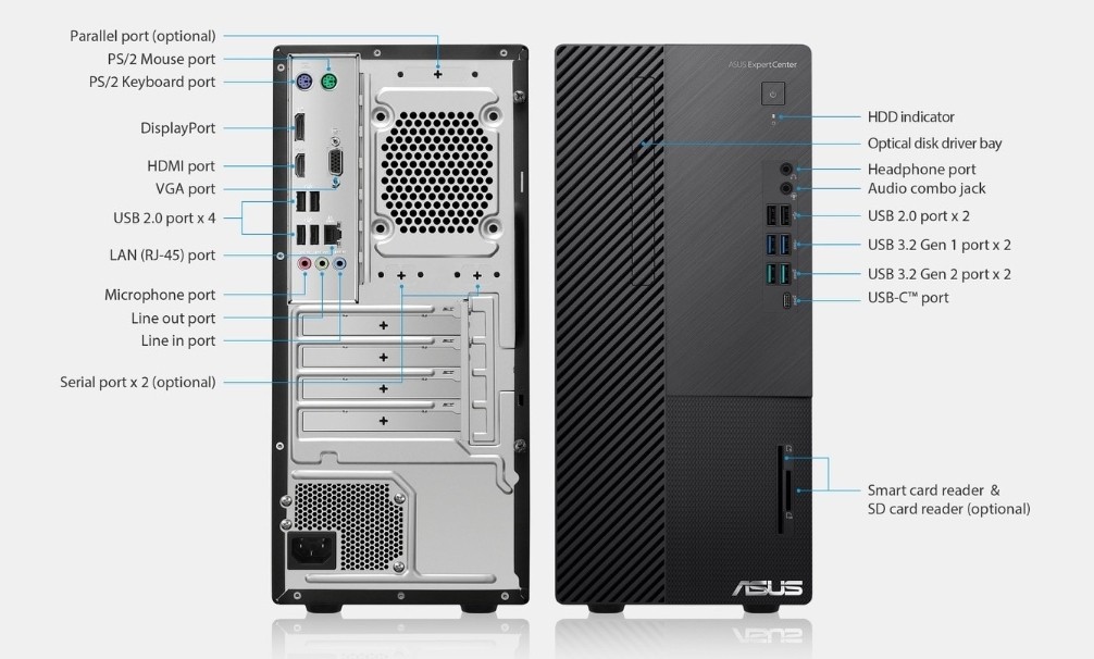 Asus D700MC-0010 İ7-11700 16GB Ram 512 GB SSD 4gb T600 Fiyatı