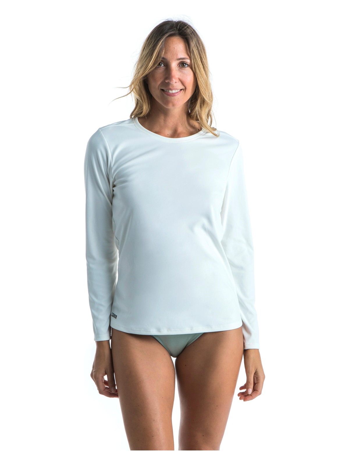 Decathlon OLAIAN Kadın - Uzun Kollu Sörf Tişörtü - UV Korumalı - Boyanmamış - Malou