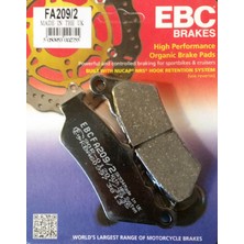 Ebc FA209/2 2013-2020 Bmw K 1600 Gtl Exclusive Arka Fren Balatası Organik Balata