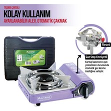 Orgaz Orcamp Tekli Çantalı Mini Portatif Ocak Mor CK-506