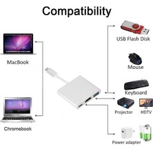 Markofist MF-AVC60 USB 3.0 Type-C To HDMI USB Type-C (Pd) Multiport Çevirici