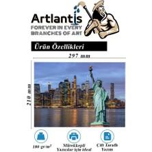 Artlantis Fotoğraf Baskı Kağıdı A-4 180 Gr/m2 50'li 1 Paket A4 Fotoğraf Kağıdı Ofis ve Ev Tipi Mürekkepli Yazıcılar Için