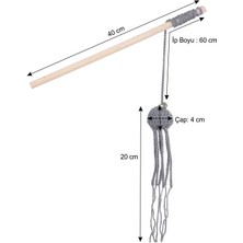 X-Perk Kedi Oynatma Oltası Ahtapot Kedi Oynatma Olta El Örgüsü