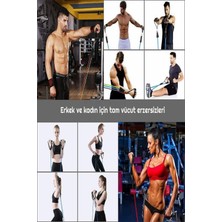 Epazzar 5 Li Profesyonel Direnç Lastiği Seti Plates Spor Fitness Kondisyon Hafif Pratik Direnç Lastik Seti