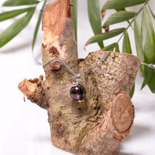 Taş Sandığı Dumanlı Kuvars Taşı Kolye - 12 mm