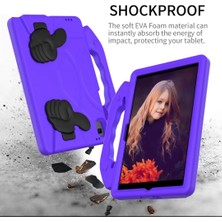 Cover Center  Samsung Galaxy Tab A7 Lite 8.7 Inç T220 T225 T227 Uyumlu Çocuk Kılıf Tutmalı Standlı Silikon Case