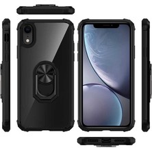 MRC İletişim Apple iPhone Xr 6.1 Airbagli Yüzüklü Ultra Koruyucu Silikon Kılıf