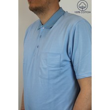 Taniş Giyim Erkek Terletmez Pamuk Regular Polo Yaka Cepli Tişört