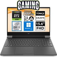 Hp Victus 15-FA1011NT 7N9S5EA04 I5-13420H 16GB 512SSD RTX2050 15.6" Fullhd W11P Taşınabilir Bilgisayar