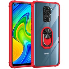 MRC İletişim Xiaomi Redmi Note 9 Airbagli Yüzüklü Ultra Koruyucu Silikon Kılıf