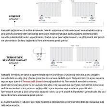 Hammam 600 x 1115 mm Amber Yatay Gümüş Gri Alüminyum Radyatör Standart Bağlantı