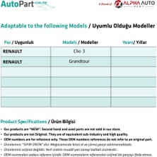 Alpha Auto Part Renault Clio 3,grandtour Için Yan Çamurluk Sinyali