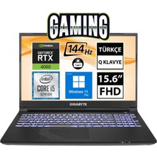 Gigabyte G5 KF-E3EE313SD07 I5-12500H 32GB 512SSD RTX4060 15.6" Fullhd W11P Taşınabilir Bilgisayar