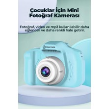 DEMPOWER Çocuk Mini Dijital Fotoğraf Makinesi 1080P Hd Açık Mavi